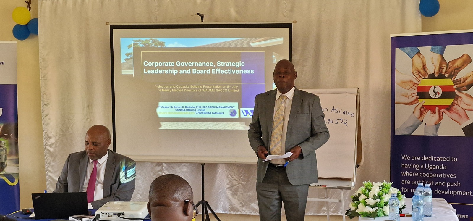 Participants during the governance presentation session
