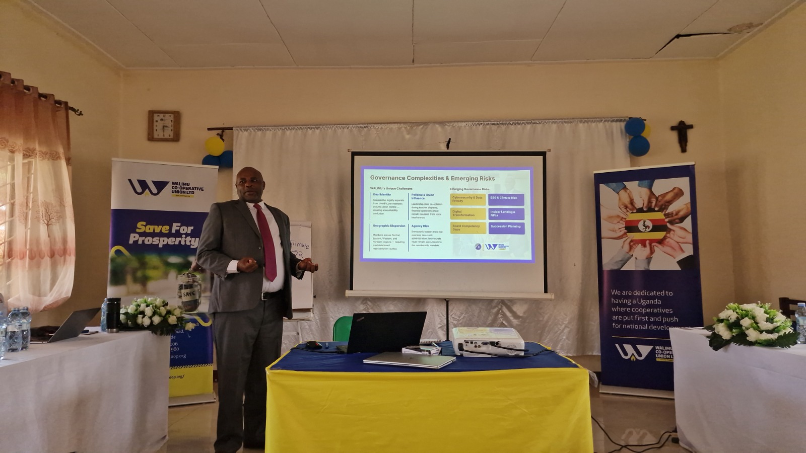 Prof. Benon C. Basheka presenting on Government Complexities and Strategic Governance